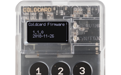 Coldcard Firmware 1.1.0
