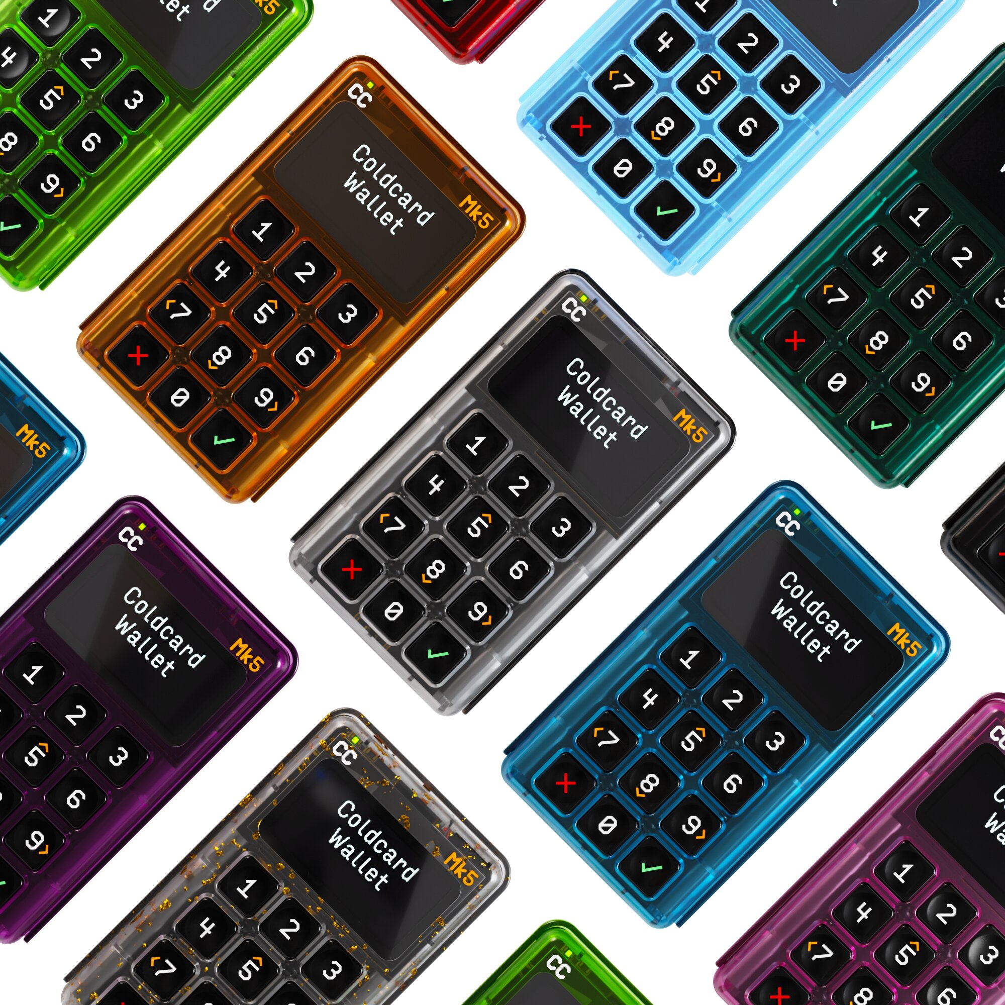 COLDCARD Mk5 full color lineup