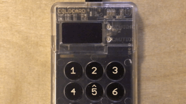 Coldcard boot sequence